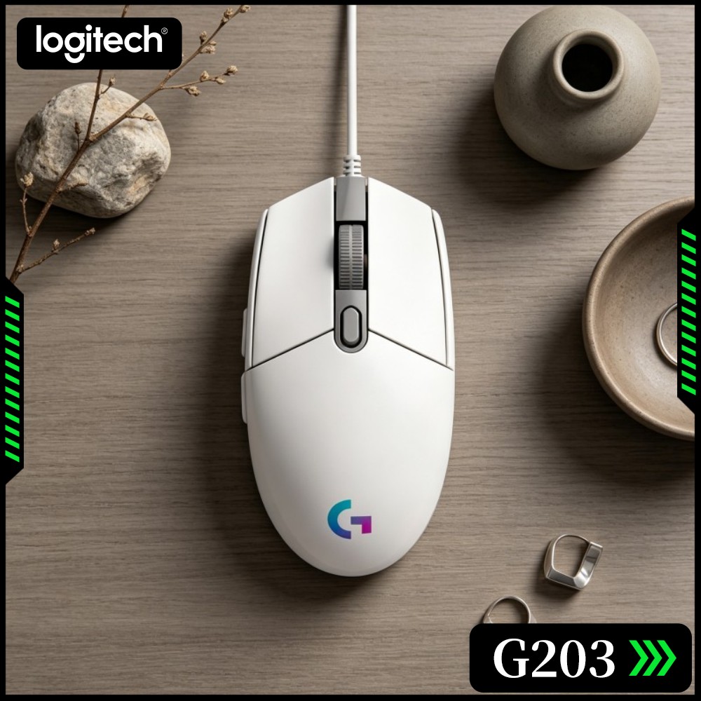 Logitech Mouse G203 - Проводная игровая мышь Logitech G203, прочный