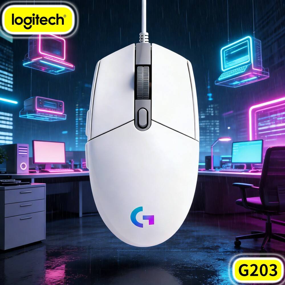 Logitech Mouse G203 - Проводная игровая мышь Logitech G203 с