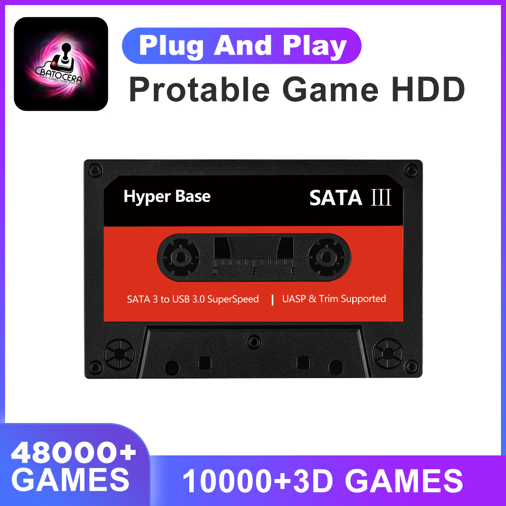 Retro Gaming Hdd - Внешний жесткий диск Batocera 35.linux 500G,