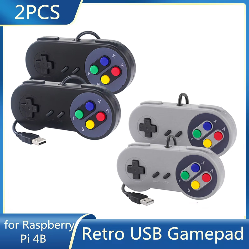 Retro Gaming Raspberry Pi - 2 шт. USB-геймпады, ретро-джойстики, проводные контроллеры
