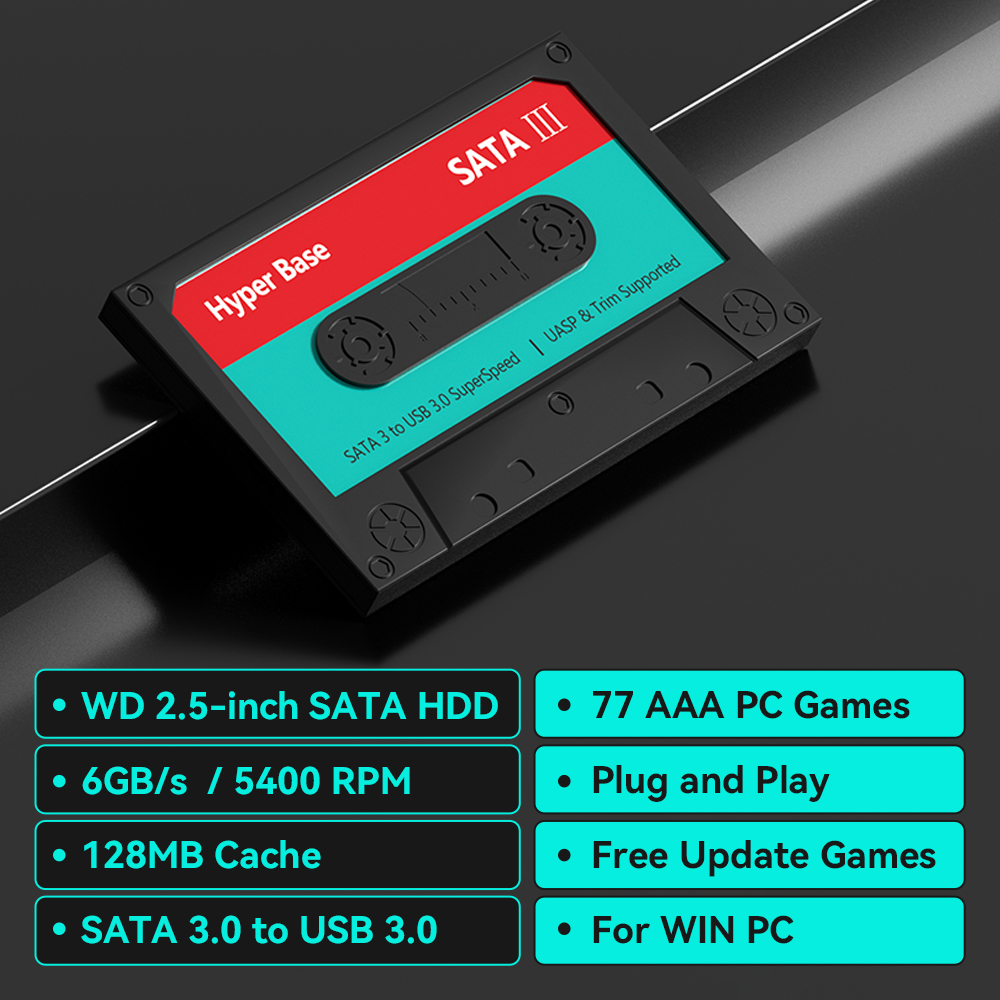 Внешний жесткий диск 2 ТБ для  – обзор и цена Retro Gaming Hdd