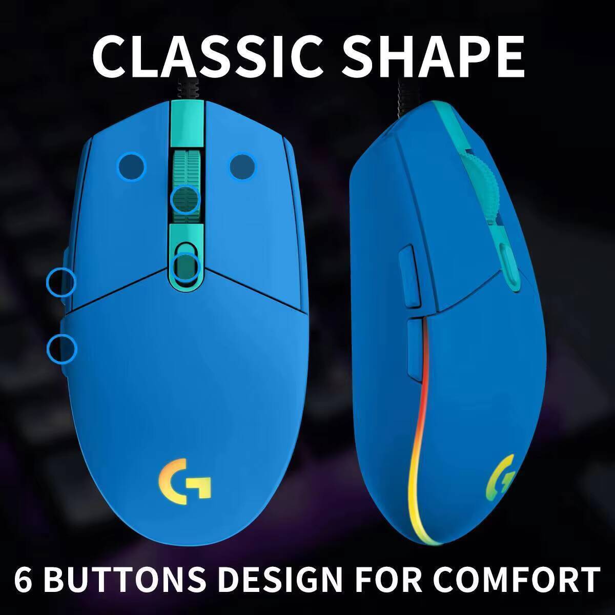 Проводная игровая мышь Logitec – обзор и цена Logitech Mouse G203